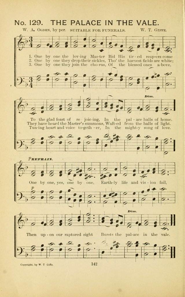 Glory Bells: a collection of new hymns and new music for Sunday-schools, gospel meetings, revivals, Christian Endeavor societies, Epworth Leagues, etc.  page 140