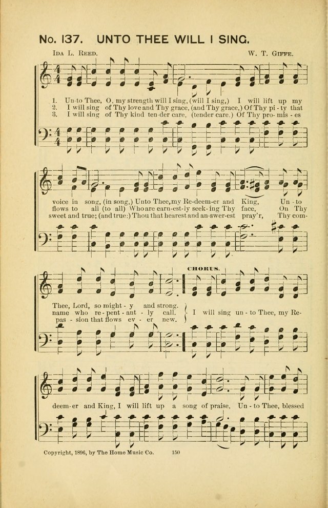 Glory Bells: a collection of new hymns and new music for Sunday-schools, gospel meetings, revivals, Christian Endeavor societies, Epworth Leagues, etc.  page 148