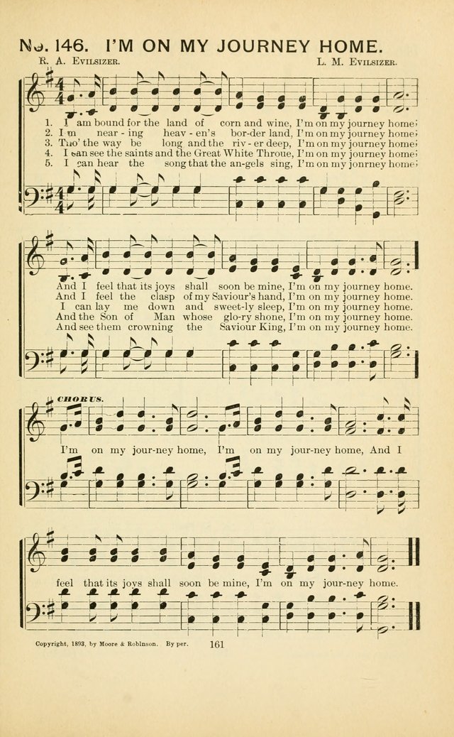 Glory Bells: a collection of new hymns and new music for Sunday-schools, gospel meetings, revivals, Christian Endeavor societies, Epworth Leagues, etc.  page 159