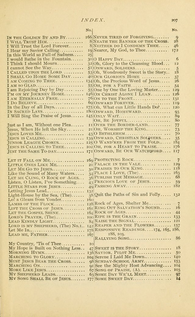 Glory Bells: a collection of new hymns and new music for Sunday-schools, gospel meetings, revivals, Christian Endeavor societies, Epworth Leagues, etc.  page 205