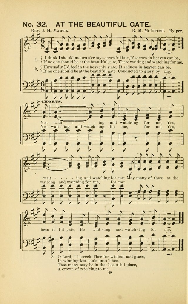 Glory Bells: a collection of new hymns and new music for Sunday-schools, gospel meetings, revivals, Christian Endeavor societies, Epworth Leagues, etc.  page 38