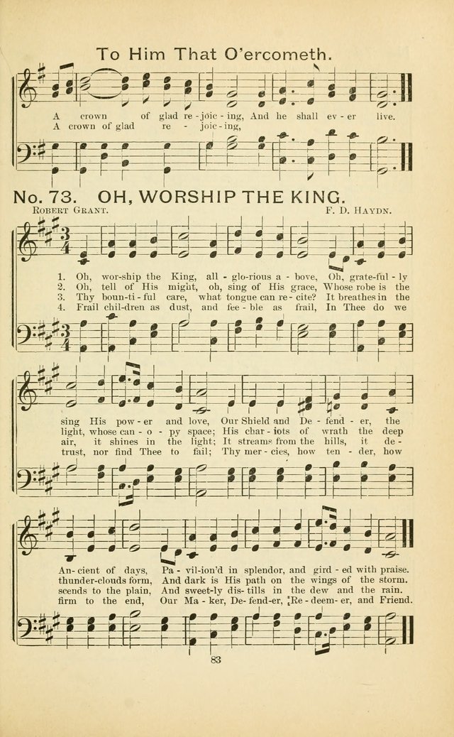 Glory Bells: a collection of new hymns and new music for Sunday-schools, gospel meetings, revivals, Christian Endeavor societies, Epworth Leagues, etc.  page 81