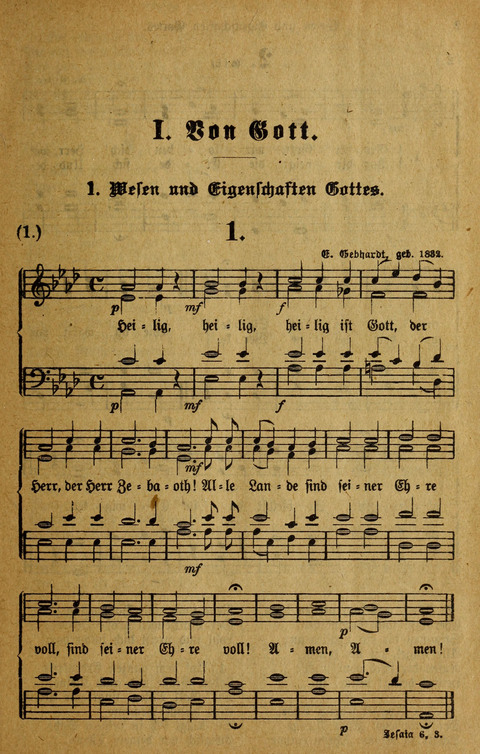 Gesangbuch der Bischöflichen Methodisten-Kirche: in Deutschalnd und der Schweiz page 1