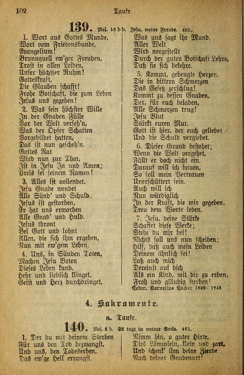 Gesangbuch der Bischöflichen Methodisten-Kirche: in Deutschalnd und der Schweiz page 100