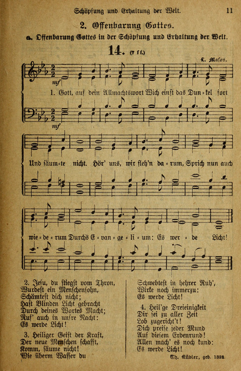 Gesangbuch der Bischöflichen Methodisten-Kirche: in Deutschalnd und der Schweiz page 11