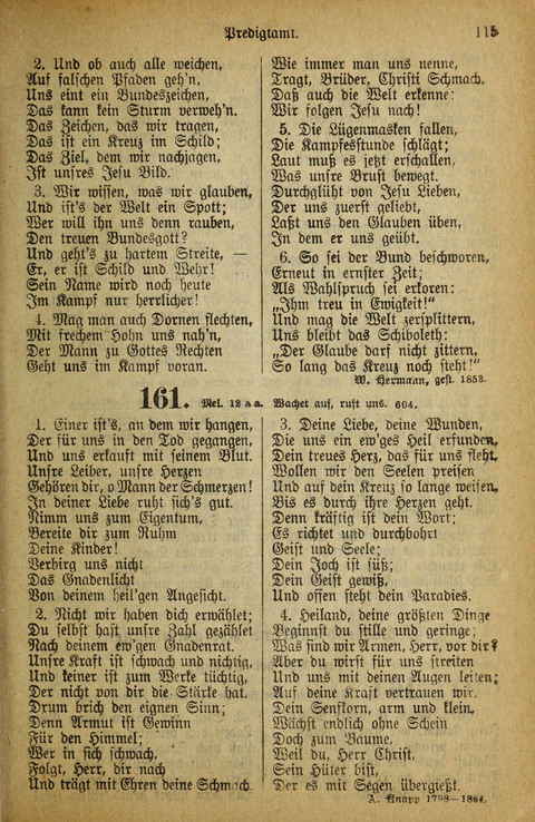 Gesangbuch der Bischöflichen Methodisten-Kirche: in Deutschalnd und der Schweiz page 113