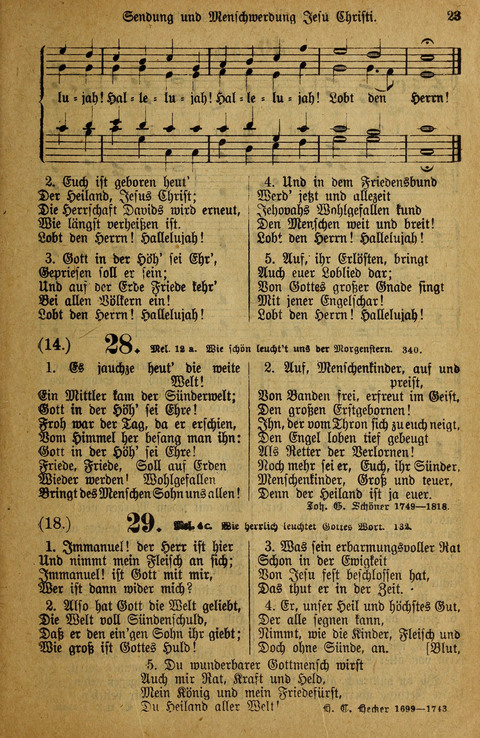 Gesangbuch der Bischöflichen Methodisten-Kirche: in Deutschalnd und der Schweiz page 23