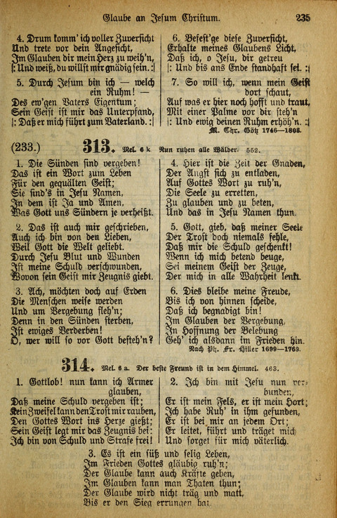 Gesangbuch der Bischöflichen Methodisten-Kirche: in Deutschalnd und der Schweiz page 233