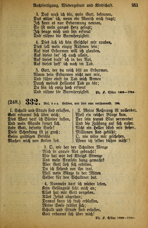 Gesangbuch der Bischöflichen Methodisten-Kirche: in Deutschalnd und der Schweiz page 251