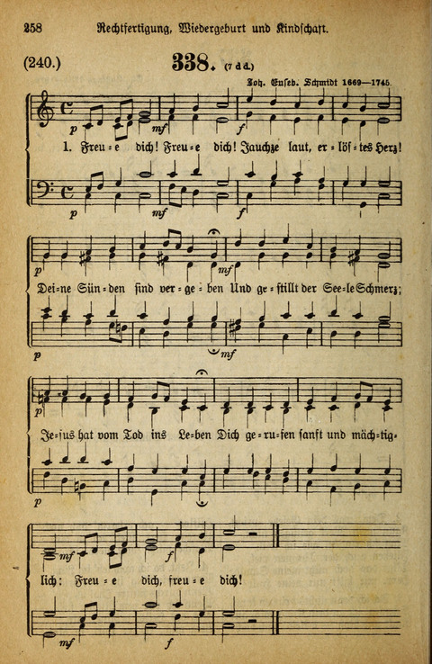 Gesangbuch der Bischöflichen Methodisten-Kirche: in Deutschalnd und der Schweiz page 258