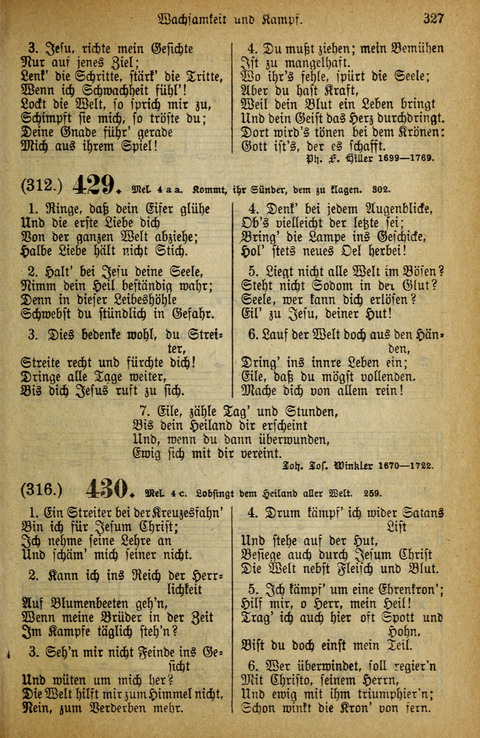 Gesangbuch der Bischöflichen Methodisten-Kirche: in Deutschalnd und der Schweiz page 327