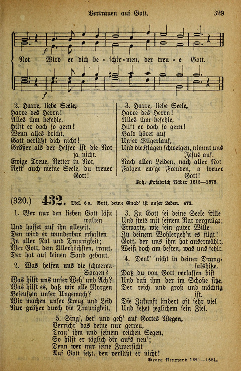 Gesangbuch der Bischöflichen Methodisten-Kirche: in Deutschalnd und der Schweiz page 329