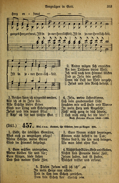 Gesangbuch der Bischöflichen Methodisten-Kirche: in Deutschalnd und der Schweiz page 353