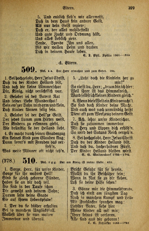 Gesangbuch der Bischöflichen Methodisten-Kirche: in Deutschalnd und der Schweiz page 399