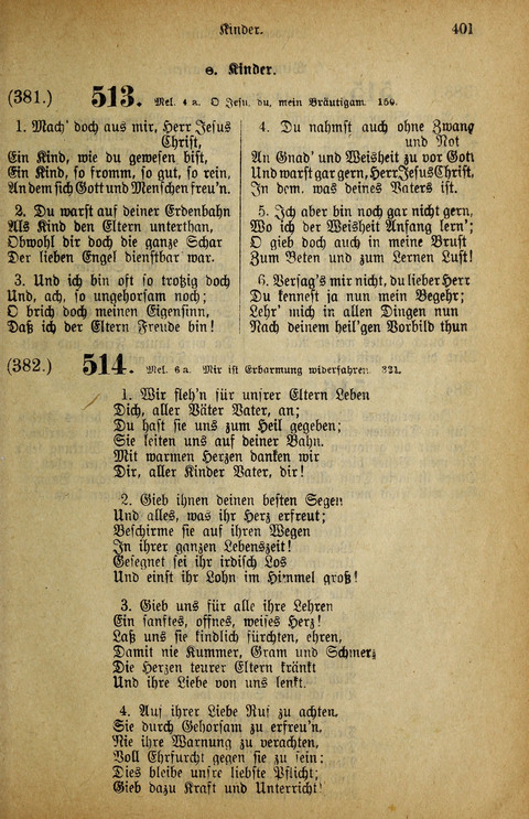 Gesangbuch der Bischöflichen Methodisten-Kirche: in Deutschalnd und der Schweiz page 401