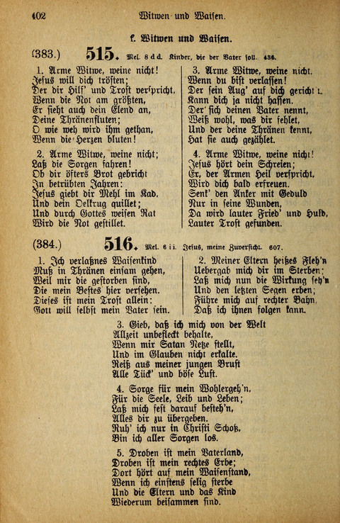 Gesangbuch der Bischöflichen Methodisten-Kirche: in Deutschalnd und der Schweiz page 402