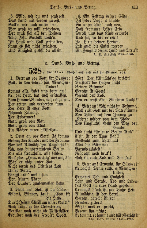 Gesangbuch der Bischöflichen Methodisten-Kirche: in Deutschalnd und der Schweiz page 411