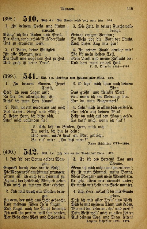 Gesangbuch der Bischöflichen Methodisten-Kirche: in Deutschalnd und der Schweiz page 419