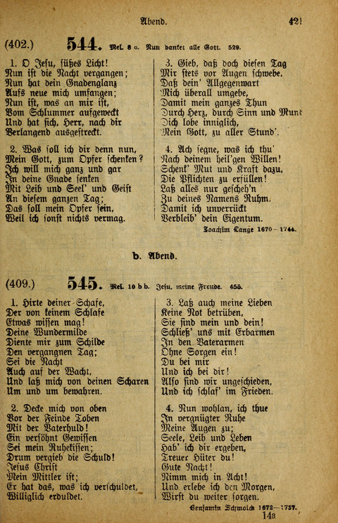 Gesangbuch der Bischöflichen Methodisten-Kirche: in Deutschalnd und der Schweiz page 421