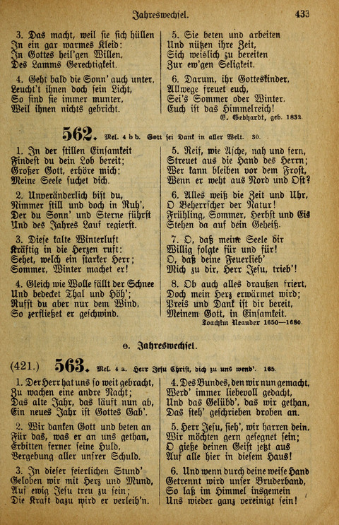 Gesangbuch der Bischöflichen Methodisten-Kirche: in Deutschalnd und der Schweiz page 433