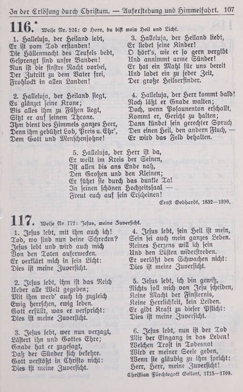 Gesangbuch der Bischöflichen Methodistenkirche: für die Gemeinden deutscher Zunge in Europa page 107