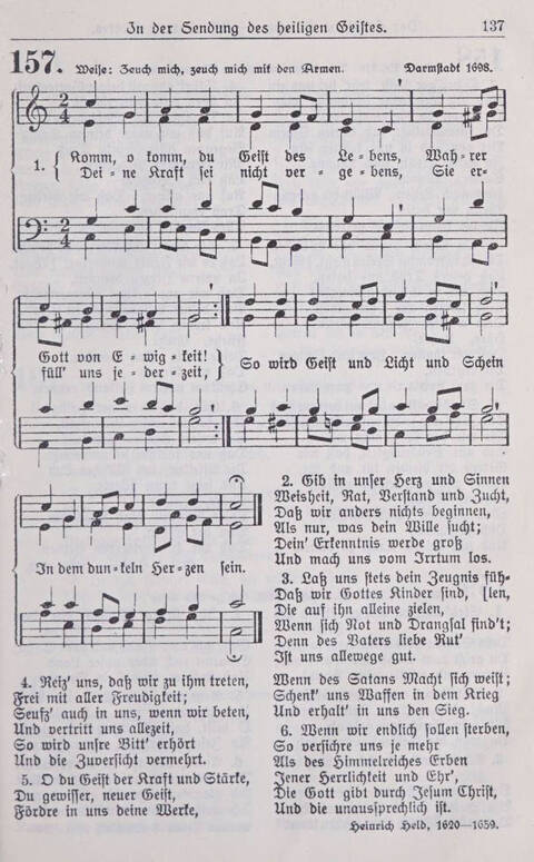 Gesangbuch der Bischöflichen Methodistenkirche: für die Gemeinden deutscher Zunge in Europa page 137