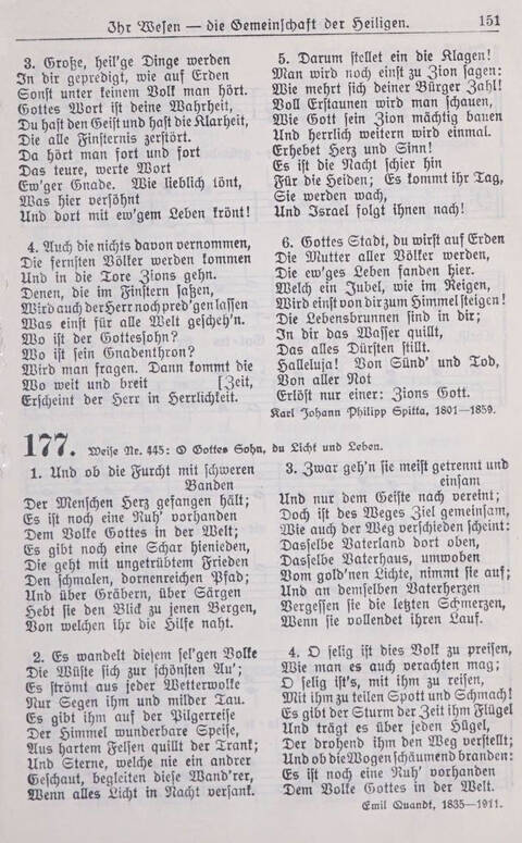 Gesangbuch der Bischöflichen Methodistenkirche: für die Gemeinden deutscher Zunge in Europa page 151