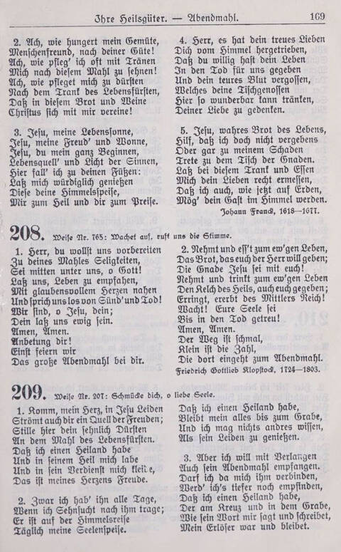 Gesangbuch der Bischöflichen Methodistenkirche: für die Gemeinden deutscher Zunge in Europa page 169