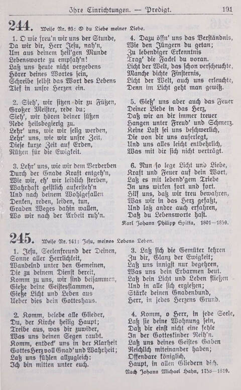 Gesangbuch der Bischöflichen Methodistenkirche: für die Gemeinden deutscher Zunge in Europa page 191