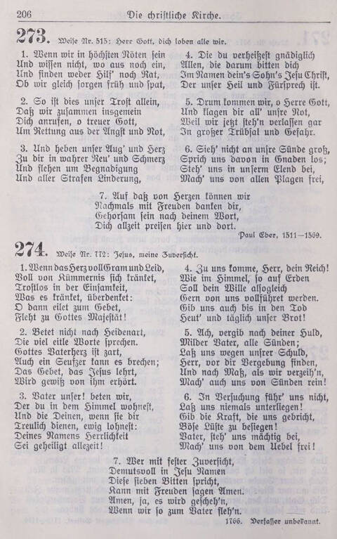 Gesangbuch der Bischöflichen Methodistenkirche: für die Gemeinden deutscher Zunge in Europa page 206