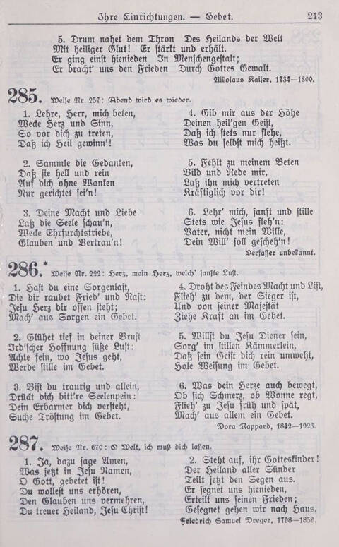 Gesangbuch der Bischöflichen Methodistenkirche: für die Gemeinden deutscher Zunge in Europa page 213