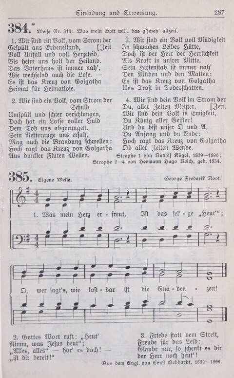 Gesangbuch der Bischöflichen Methodistenkirche: für die Gemeinden deutscher Zunge in Europa page 287