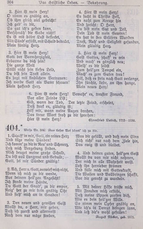 Gesangbuch der Bischöflichen Methodistenkirche: für die Gemeinden deutscher Zunge in Europa page 304