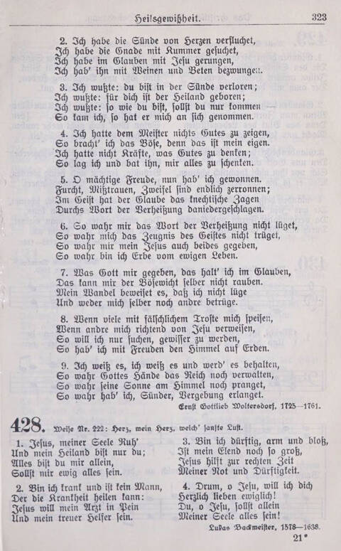 Gesangbuch der Bischöflichen Methodistenkirche: für die Gemeinden deutscher Zunge in Europa page 323