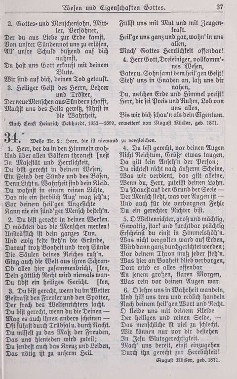 Gesangbuch der Bischöflichen Methodistenkirche: für die Gemeinden deutscher Zunge in Europa page 37