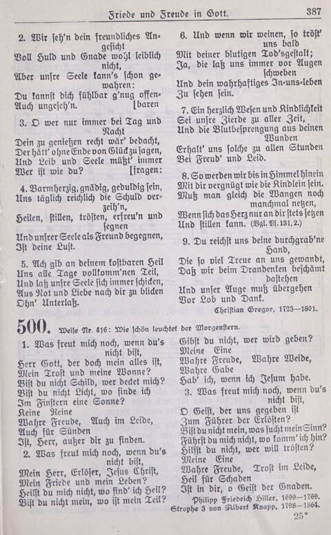 Gesangbuch der Bischöflichen Methodistenkirche: für die Gemeinden deutscher Zunge in Europa page 387