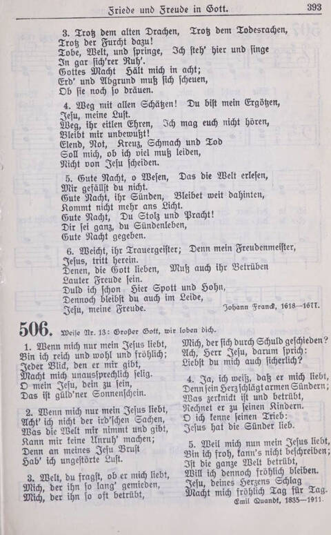 Gesangbuch der Bischöflichen Methodistenkirche: für die Gemeinden deutscher Zunge in Europa page 393