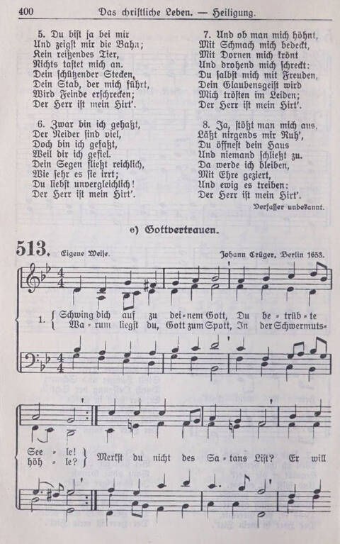 Gesangbuch der Bischöflichen Methodistenkirche: für die Gemeinden deutscher Zunge in Europa page 400