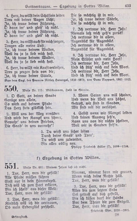 Gesangbuch der Bischöflichen Methodistenkirche: für die Gemeinden deutscher Zunge in Europa page 433