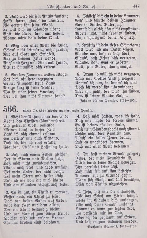 Gesangbuch der Bischöflichen Methodistenkirche: für die Gemeinden deutscher Zunge in Europa page 447