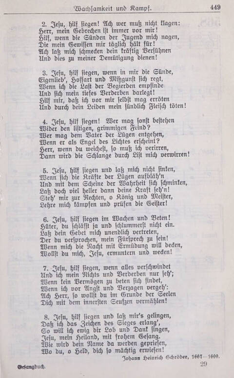 Gesangbuch der Bischöflichen Methodistenkirche: für die Gemeinden deutscher Zunge in Europa page 449