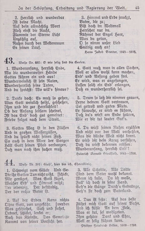 Gesangbuch der Bischöflichen Methodistenkirche: für die Gemeinden deutscher Zunge in Europa page 45