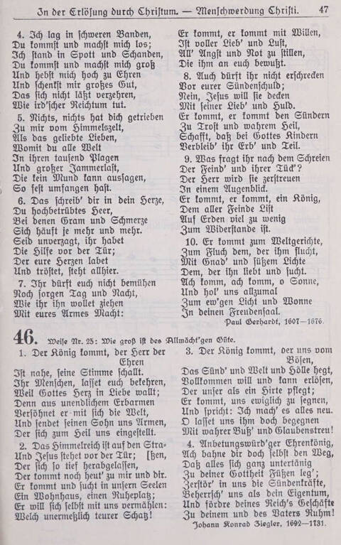 Gesangbuch der Bischöflichen Methodistenkirche: für die Gemeinden deutscher Zunge in Europa page 47