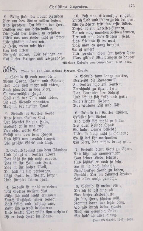 Gesangbuch der Bischöflichen Methodistenkirche: für die Gemeinden deutscher Zunge in Europa page 475