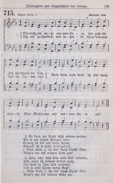 Gesangbuch der Bischöflichen Methodistenkirche: für die Gemeinden deutscher Zunge in Europa page 549