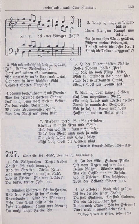 Gesangbuch der Bischöflichen Methodistenkirche: für die Gemeinden deutscher Zunge in Europa page 559