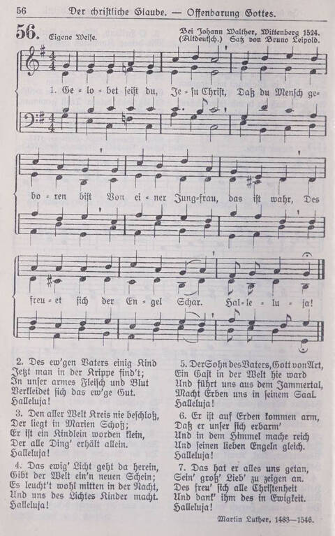 Gesangbuch der Bischöflichen Methodistenkirche: für die Gemeinden deutscher Zunge in Europa page 56