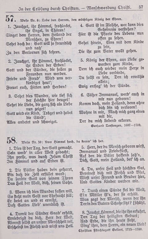 Gesangbuch der Bischöflichen Methodistenkirche: für die Gemeinden deutscher Zunge in Europa page 57