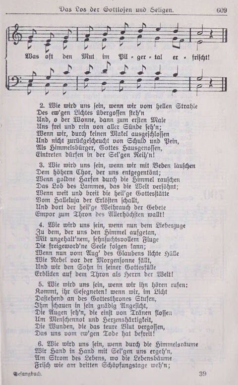 Gesangbuch der Bischöflichen Methodistenkirche: für die Gemeinden deutscher Zunge in Europa page 609