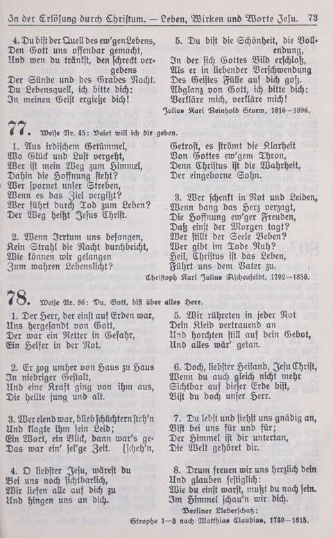 Gesangbuch der Bischöflichen Methodistenkirche: für die Gemeinden deutscher Zunge in Europa page 73